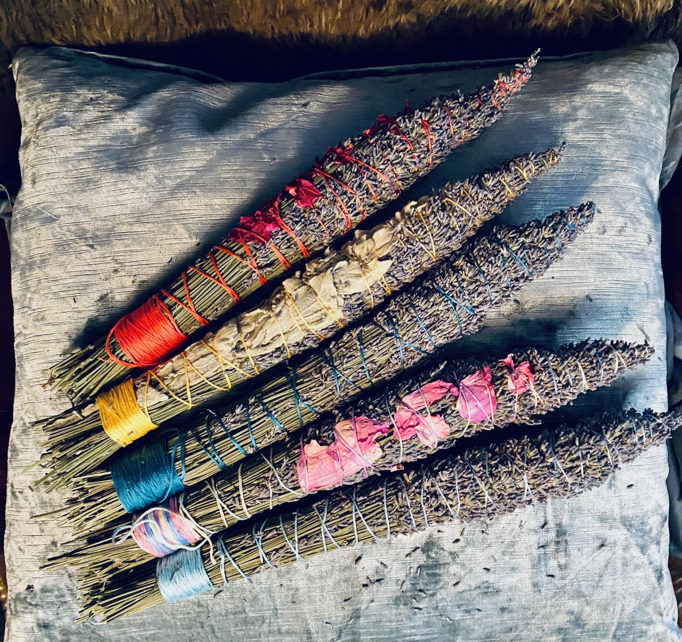 Lavender Smudge Wand, Space Clearing, Energy Healing